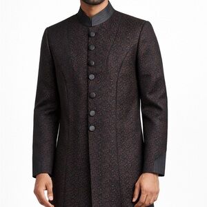 Elegant Black and Brown Men's Suit